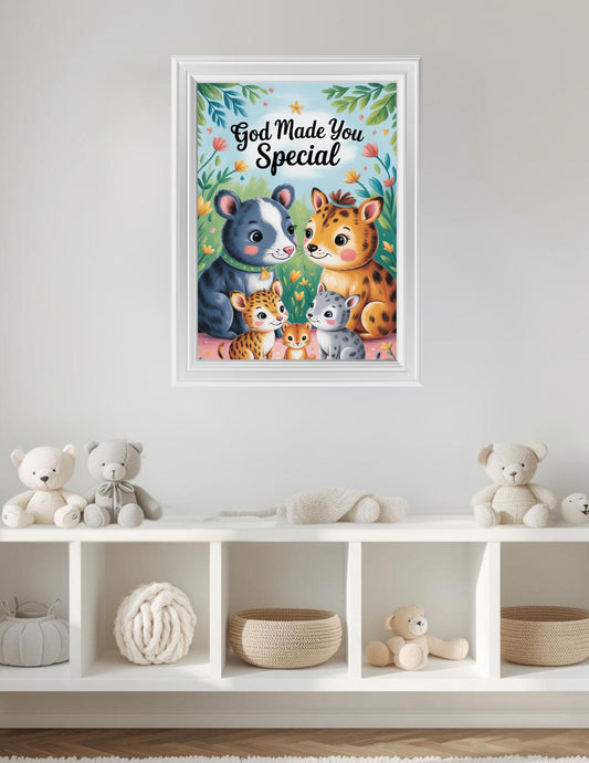 God Made You Special Nursery Art