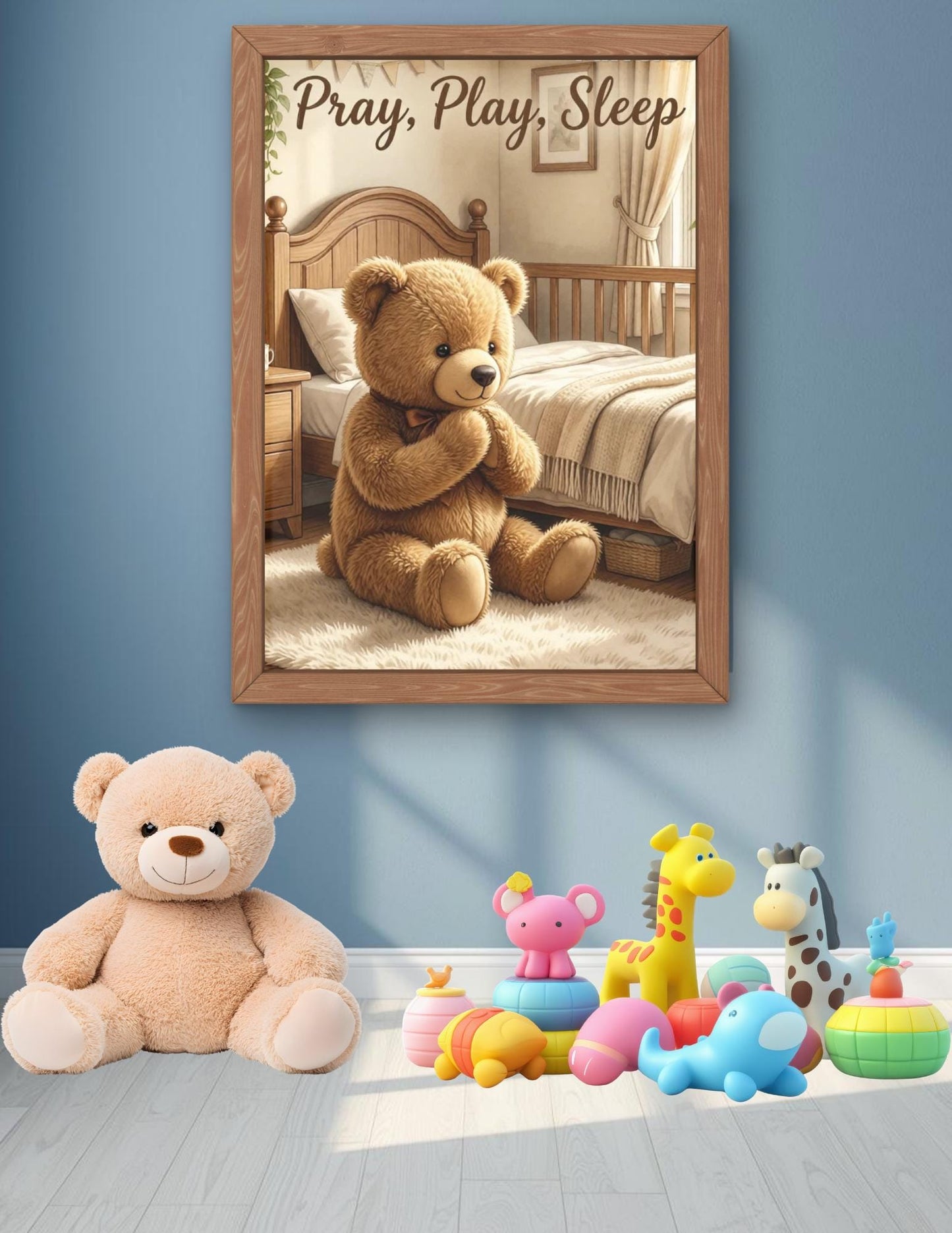 Pray, Play Sleep Nursery Art