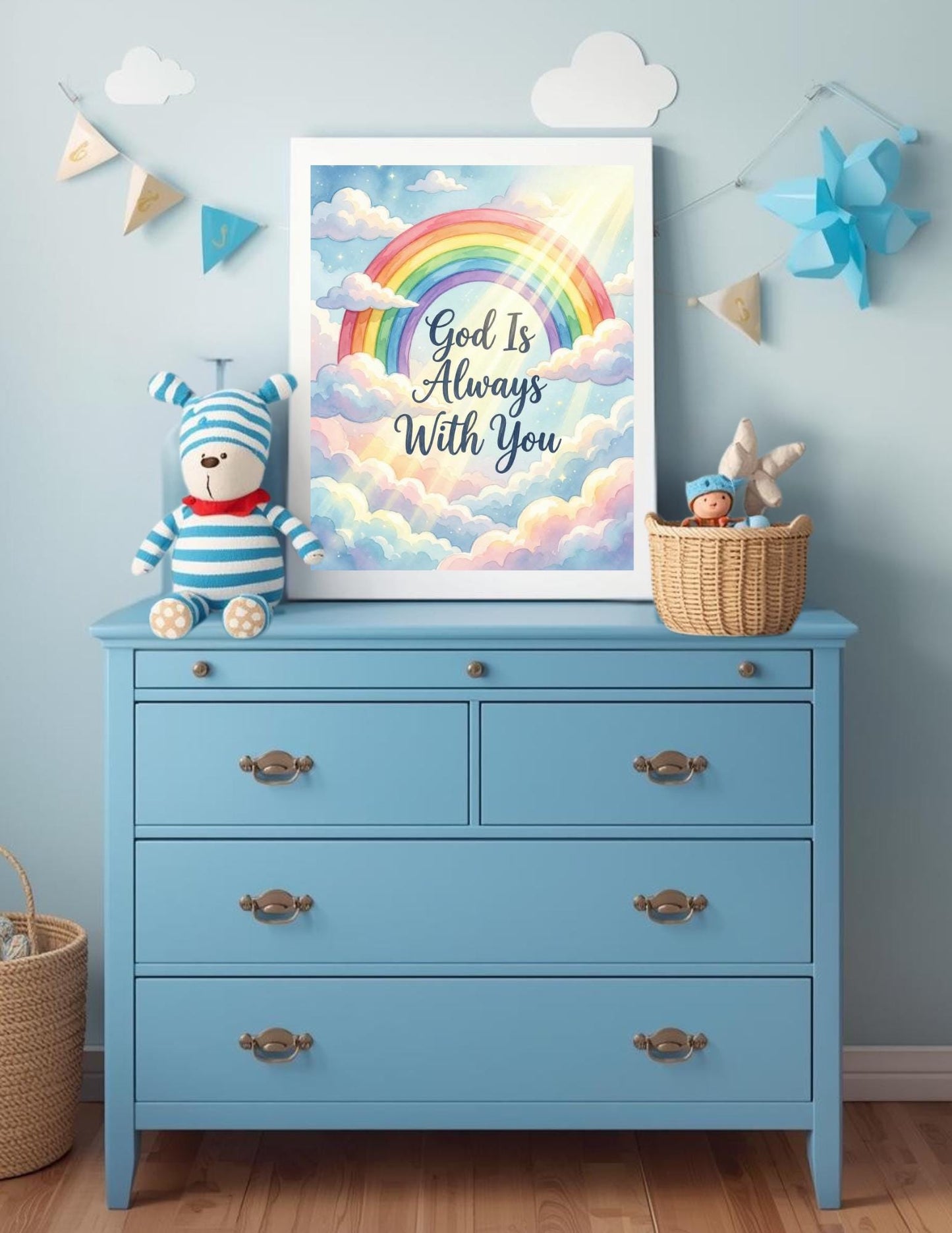 God is Always With You_Nursery Art