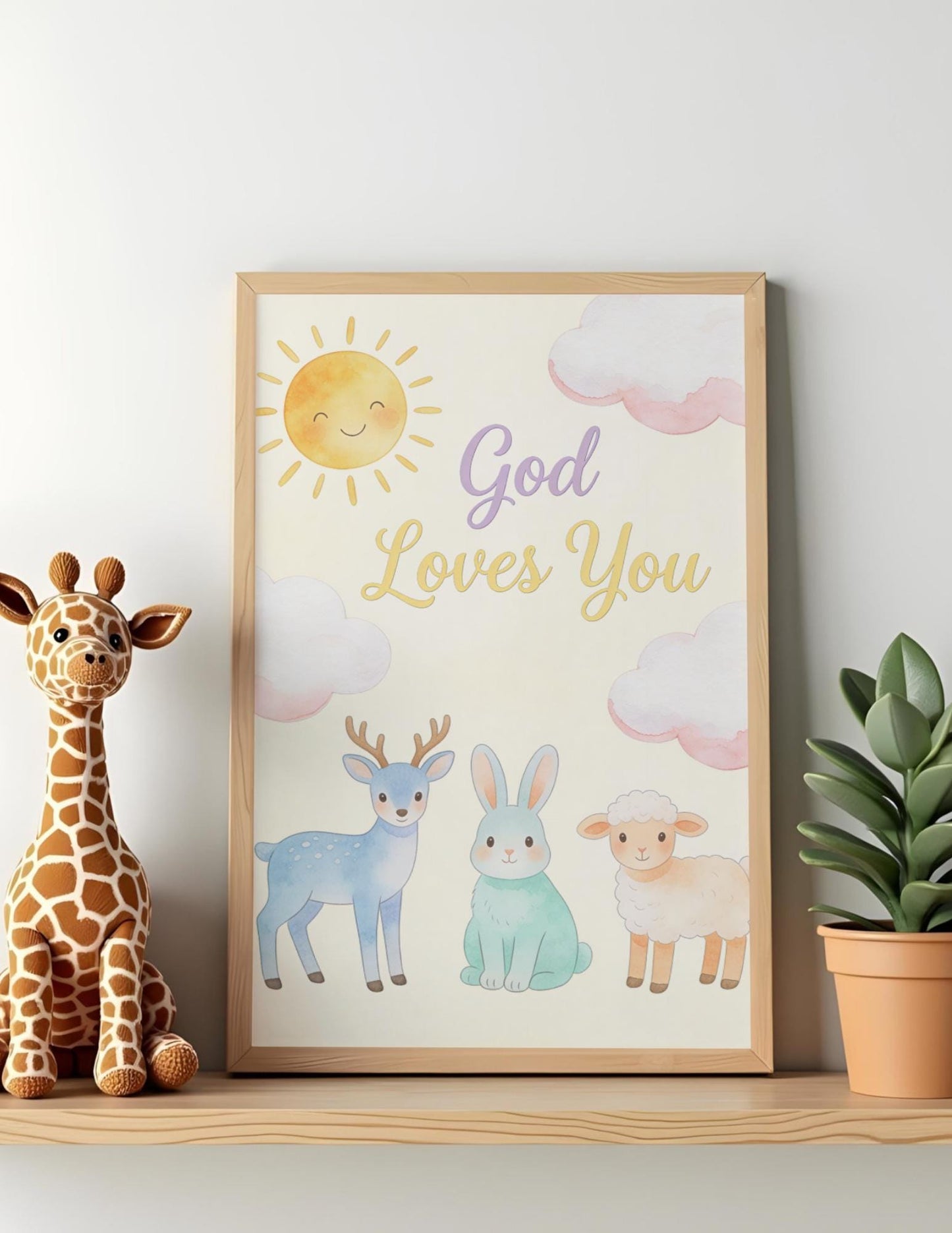 God Loves You Nursery Art_2