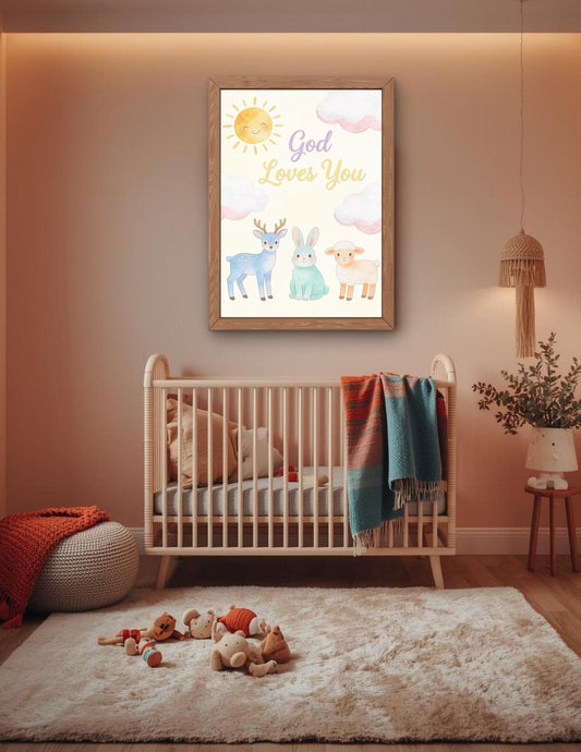 God Loves You Nursery Art_2