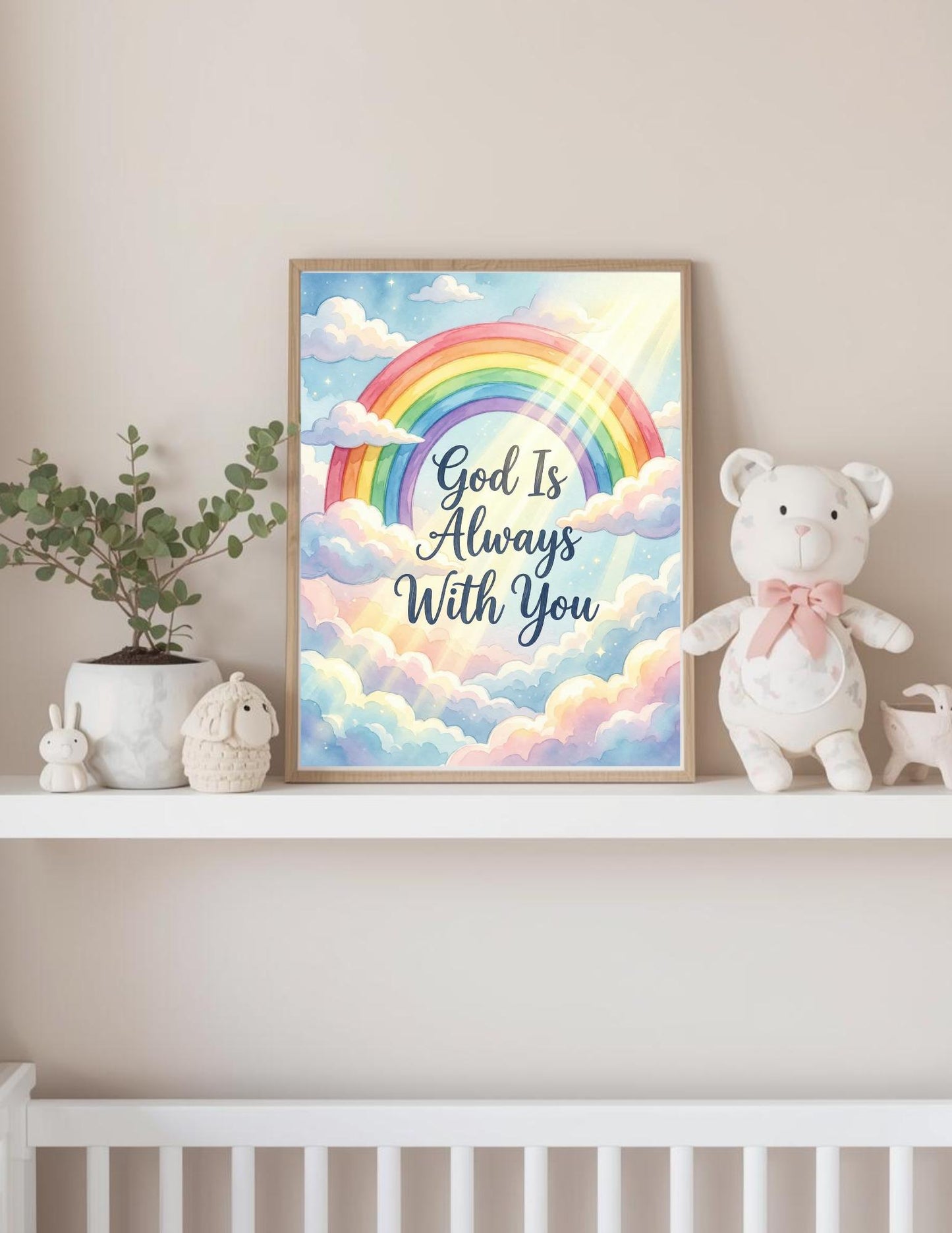 God is Always With You_Nursery Art