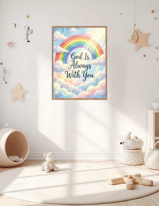 God is Always With You_Nursery Art